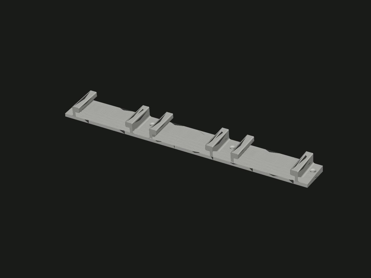 Wall holder for two 18 V tool batteries