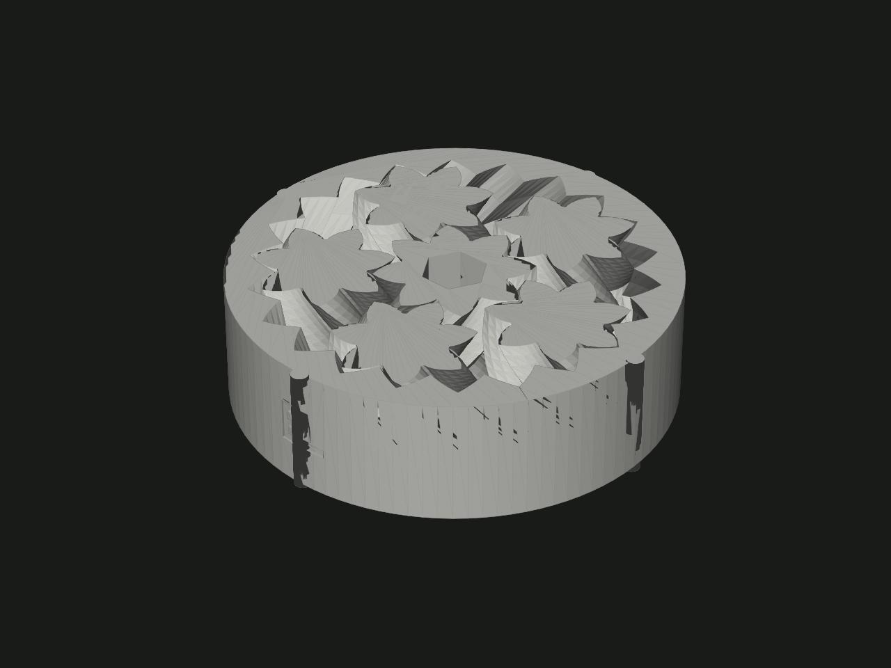 3D-printed planetary gear set